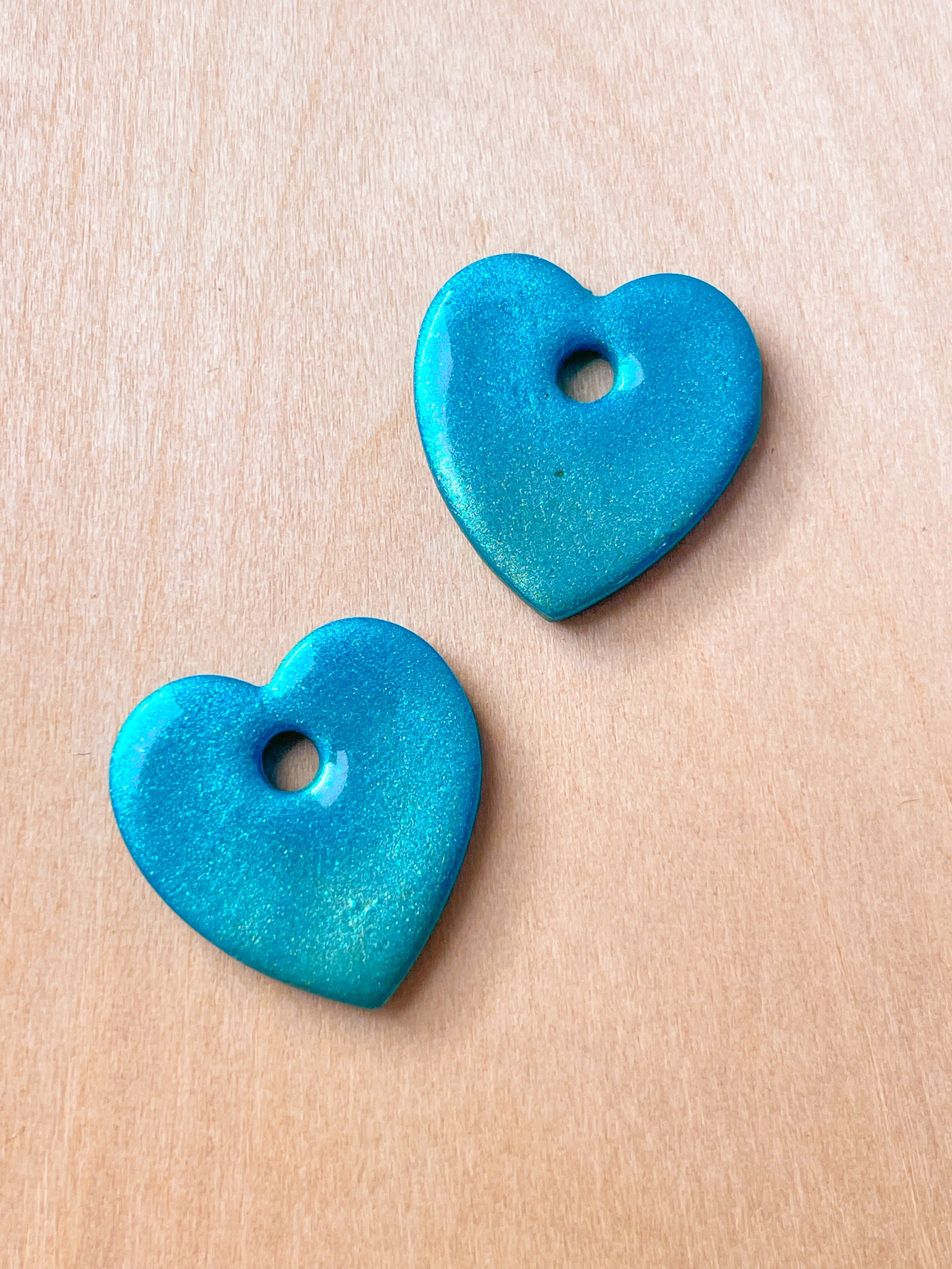 Les p'tits coeurs turquoise