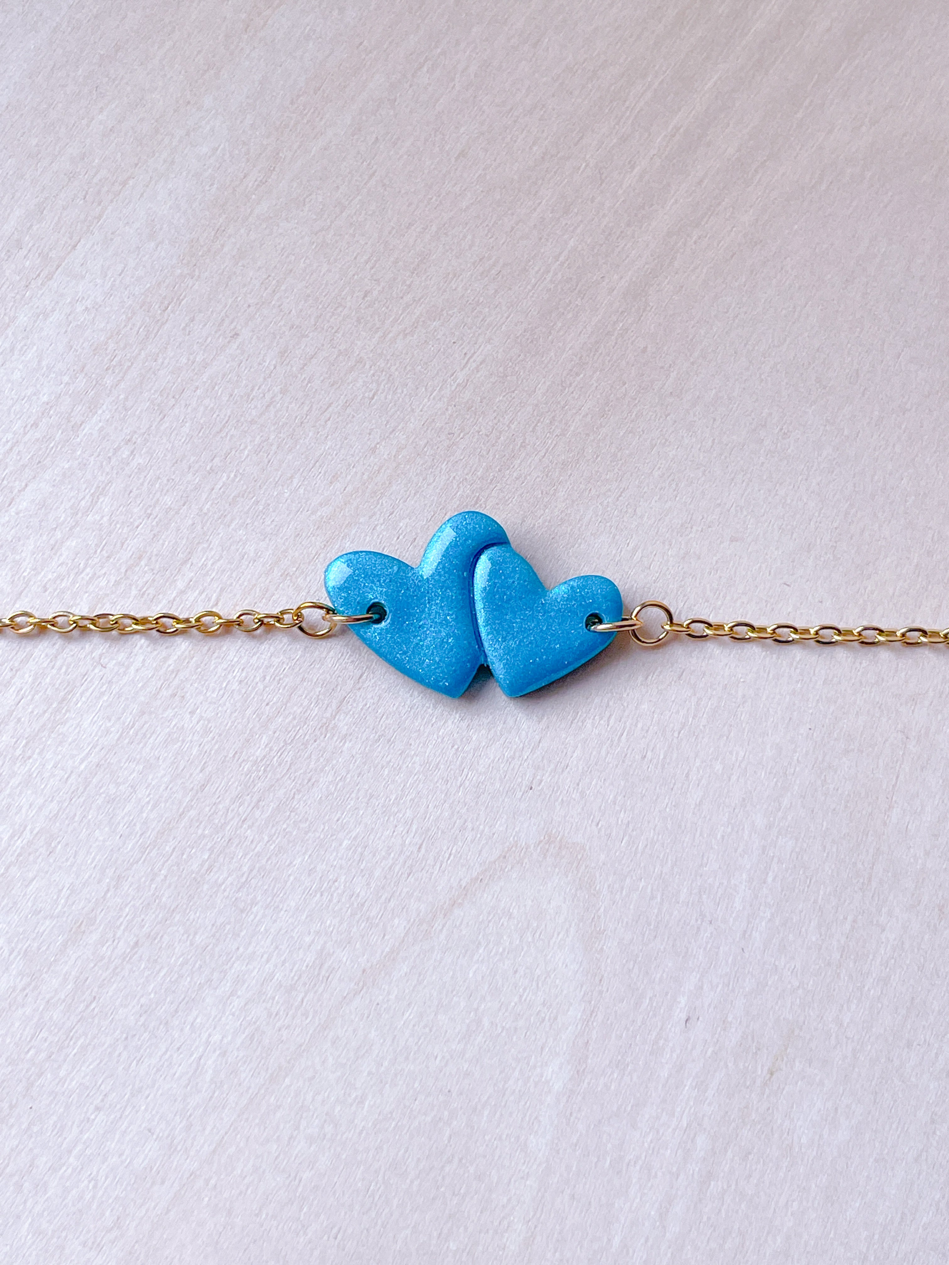 Bracelet Coeurs collés