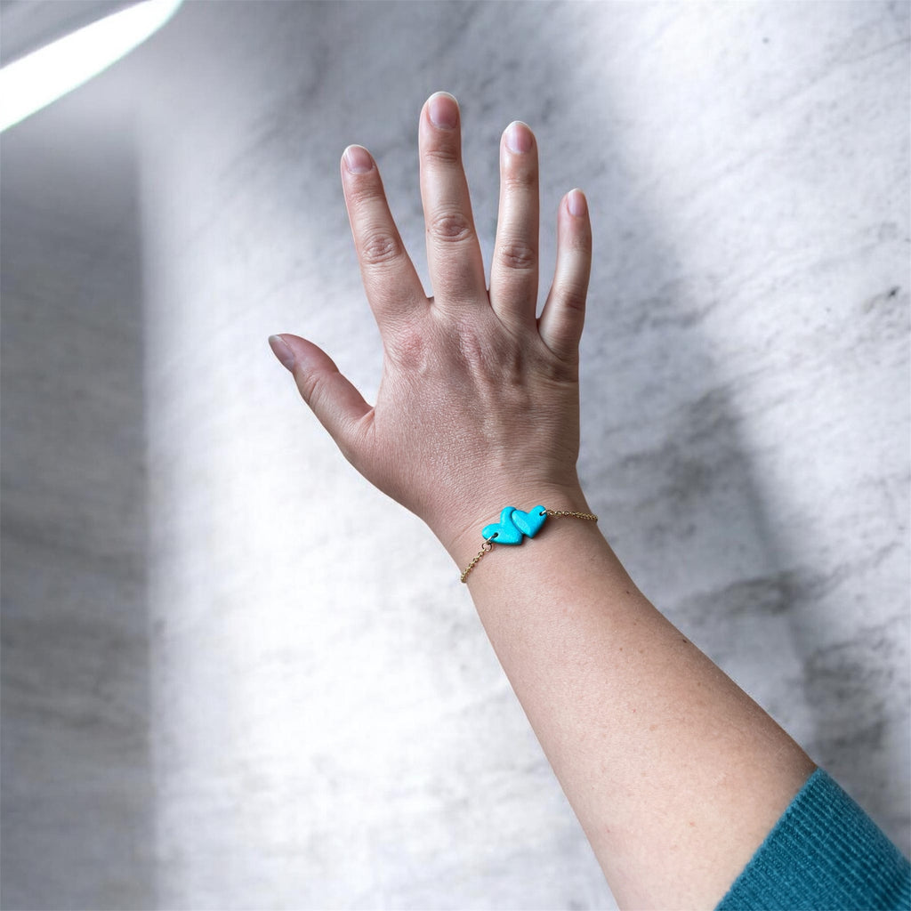 Bracelet Coeurs collés